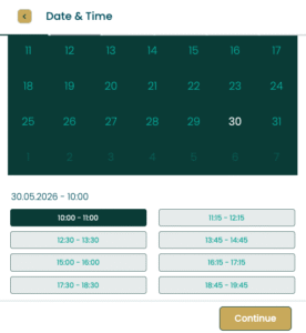 booking calendar